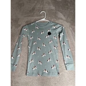 New nwot‎ Petit Lem Girls Unicorn Glow in Dark Sleepwear Pajama Top Size 6X